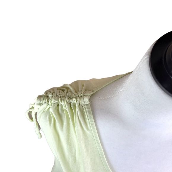 Bobi Los Angeles Mellow Yellow Shoulder gathered Muscle Tee - Picture 4 of 7